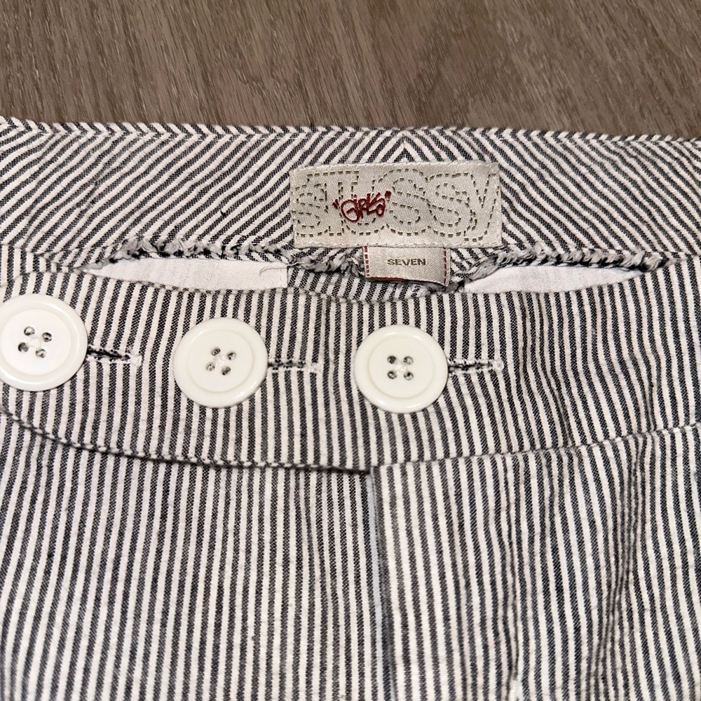 STUSSY stripped vintage jorts